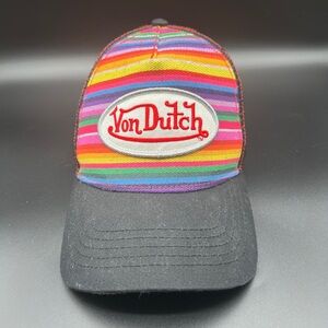VonDutch Multicolor Black Fashion Trucker Hat